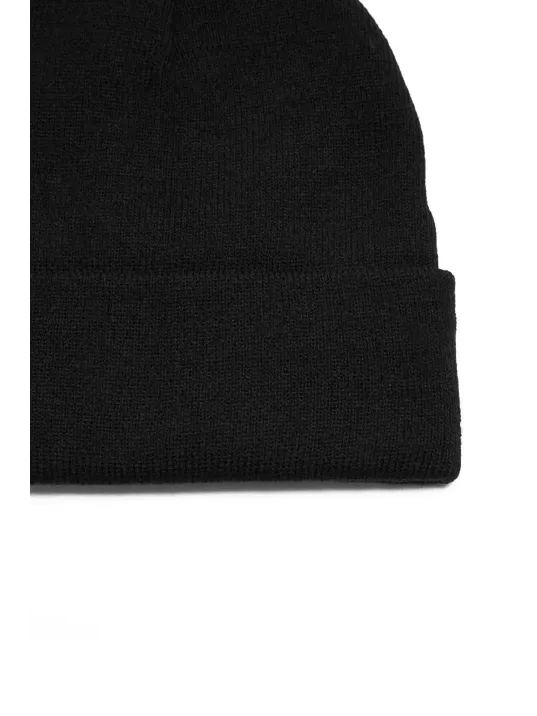 Kadın Katlamalı Basic Bere - Siyah