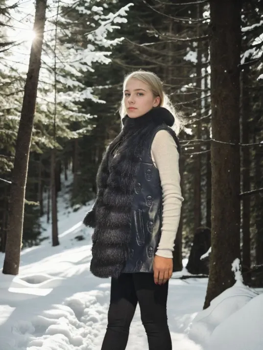 Kadın Kolsuz Fermuarlı Yelek - Lacivert Kadın Kolsuz Fermuarlı Yelek - Lacivert