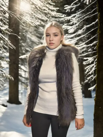 Kadın Kolsuz Fermuarlı Yelek - Siyah Kadın Kolsuz Fermuarlı Yelek - Siyah