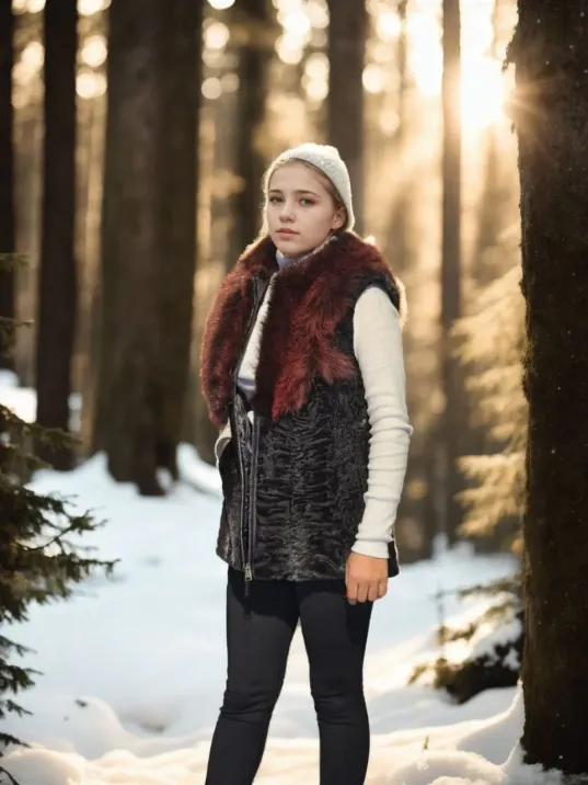 Kadın Kolsuz Hakiki Kürk - Siyah Kadın Kolsuz Hakiki Kürk - Siyah