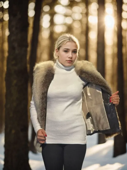 Kadın Kolsuz Hakiki Yelek - Fuşya Kadın Kolsuz Hakiki Yelek - Fuşya