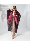 Kadın Rahat Kesim Şifon Kimono - Siyah Kadın Rahat Kesim Şifon Kimono - Siyah