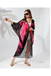 Kadın Rahat Kesim Şifon Kimono - Siyah