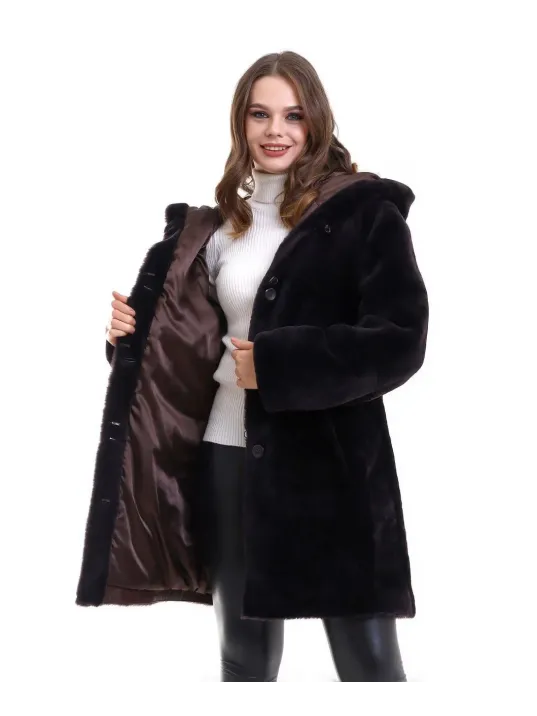 Kadın Reks Kapüşonlu - Kahverengi Kadın Reks Kapüşonlu - Kahverengi