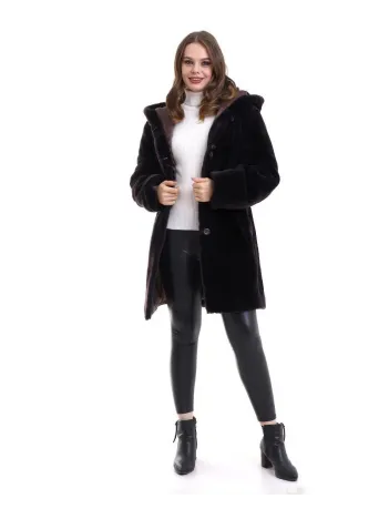 Kadın Reks Kapüşonlu - Kahverengi Kadın Reks Kapüşonlu - Kahverengi