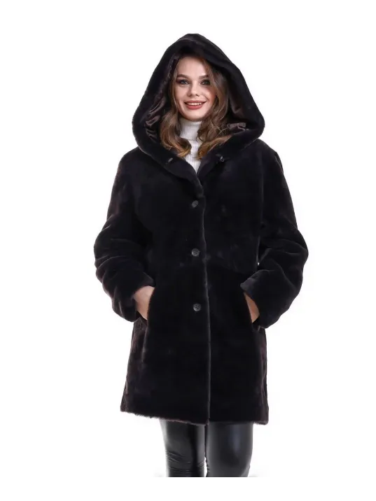 Kadın Reks Kapüşonlu - Kahverengi Kadın Reks Kapüşonlu - Kahverengi