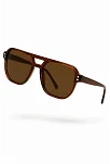 Kadın Retro Tasarım Kahverengi Çerçeveli Kahverengi Camlı Güneş Gözlüğü