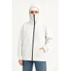 Kadın Samuray Ninja Çift Kapşonlu ZIP Fermuarlı Kanguru Çepli Hoodie Maske detaylı Swetshirt - Beyaz Kadın Samuray Ninja Çift Kapşonlu ZIP Fermuarlı Kanguru Çepli Hoodie Maske detaylı Swetshirt - Beyaz