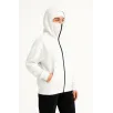 Kadın Samuray Ninja Çift Kapşonlu ZIP Fermuarlı Kanguru Çepli Hoodie Maske detaylı Swetshirt - Beyaz Kadın Samuray Ninja Çift Kapşonlu ZIP Fermuarlı Kanguru Çepli Hoodie Maske detaylı Swetshirt - Beyaz