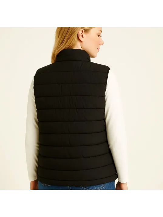 Kadın Şişme Fermuarlı Yelek Su itici Kapitone Astarlı Kumaş Cepli Hafif Kışlık Spor Rahat Kalıp - Siyah Kadın Şişme Fermuarlı Yelek Su itici Kapitone Astarlı Kumaş Cepli Hafif Kışlık Spor Rahat Kalıp - Siyah