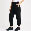 Kadın Siyah Jogger Eşofman Altı Rahat Kalıp, Kargo Cepli, Lastikli Paça, Günlük Spor Pantolon - Siyah Kadın Siyah Jogger Eşofman Altı Rahat Kalıp, Kargo Cepli, Lastikli Paça, Günlük Spor Pantolon - Siyah
