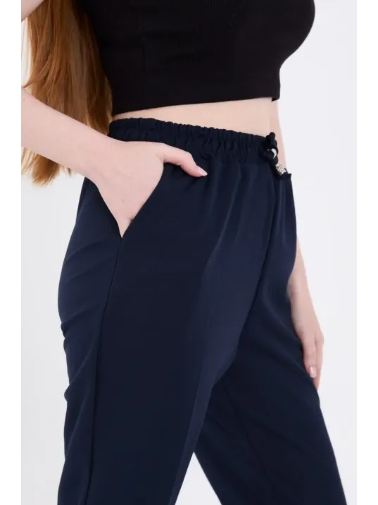 Kadın Tam Kalıp Basic Eşofman Pantolon - Lacivert Kadın Tam Kalıp Basic Eşofman Pantolon - Lacivert