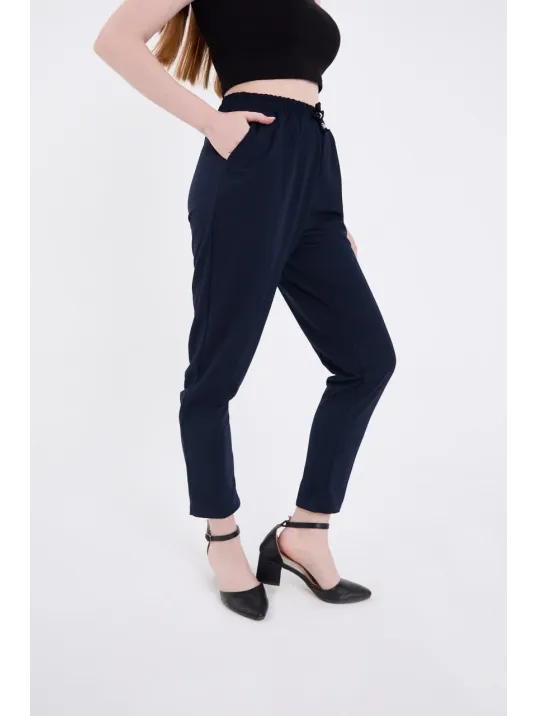 Kadın Tam Kalıp Basic Eşofman Pantolon - Lacivert Kadın Tam Kalıp Basic Eşofman Pantolon - Lacivert