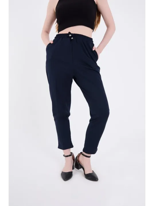 Kadın Tam Kalıp Basic Eşofman Pantolon - Lacivert Kadın Tam Kalıp Basic Eşofman Pantolon - Lacivert