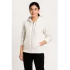 Kadın Üç İplik Kapüşonlu Tam Fermuarlı Kanguru Çepli SweatShirt Hoodie - Beyaz Kadın Üç İplik Kapüşonlu Tam Fermuarlı Kanguru Çepli SweatShirt Hoodie - Beyaz