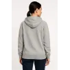Kadın Üç İplik Kapüşonlu Tam Fermuarlı Kanguru Çepli SweatShirt Hoodie - Gri Kadın Üç İplik Kapüşonlu Tam Fermuarlı Kanguru Çepli SweatShirt Hoodie - Gri