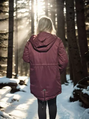 Kadın Uzun Kollu Hakiki Deri Ceket - Bordo Kadın Uzun Kollu Hakiki Deri Ceket - Bordo