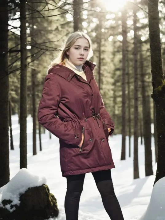 Kadın Uzun Kollu Hakiki Deri Ceket - Bordo