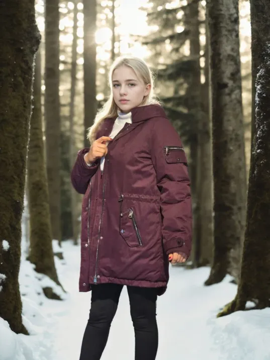 Kadın Uzun Kollu Hakiki Deri Ceket - Bordo