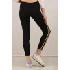 Kadın Yanı Sarı Şeritli Tayt - Siyah Kadın Yanı Sarı Şeritli Tayt - Siyah