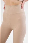Kadın Fitilli Full Likralı Yüksek Bel Toparlayıcı Tayt Günlük Ve Spor Kullanım - Bej Kadın Fitilli Full Likralı Yüksek Bel Toparlayıcı Tayt Günlük Ve Spor Kullanım - Bej