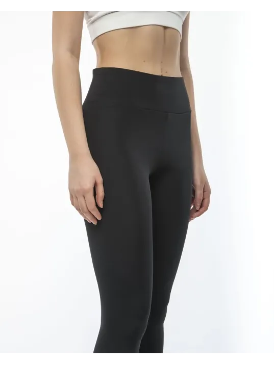 Kadın Yüksek Bel Geniş Kemer Dalgıç Tayt - Siyah