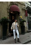Kaşe Kaşmir Fermuarlı Ceket - Bej