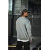 Kışlık Bisiklet Yaka Üç İplik Basic SweatShirt - Gri