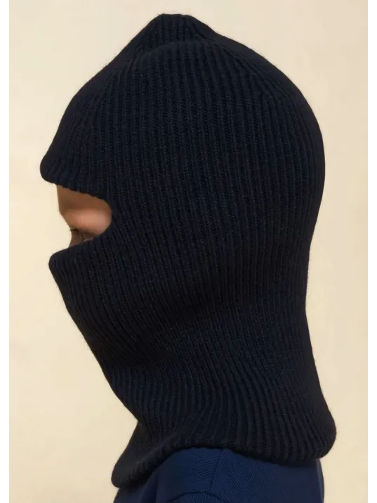 Kışlık Kar Maske Çocuk Triko Bere - Siyah Kışlık Kar Maske Çocuk Triko Bere - Siyah