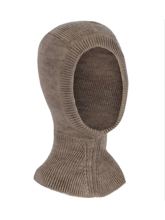 Kışlık Tam Kalıp Boğazlı Dokuma Triko Bere - Vizon Kışlık Tam Kalıp Boğazlı Dokuma Triko Bere - Vizon