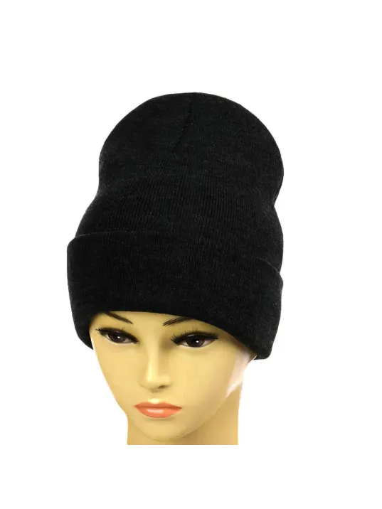 Kışlık Tam Kalıp Çocuk Triko Bere - Siyah Kışlık Tam Kalıp Çocuk Triko Bere - Siyah