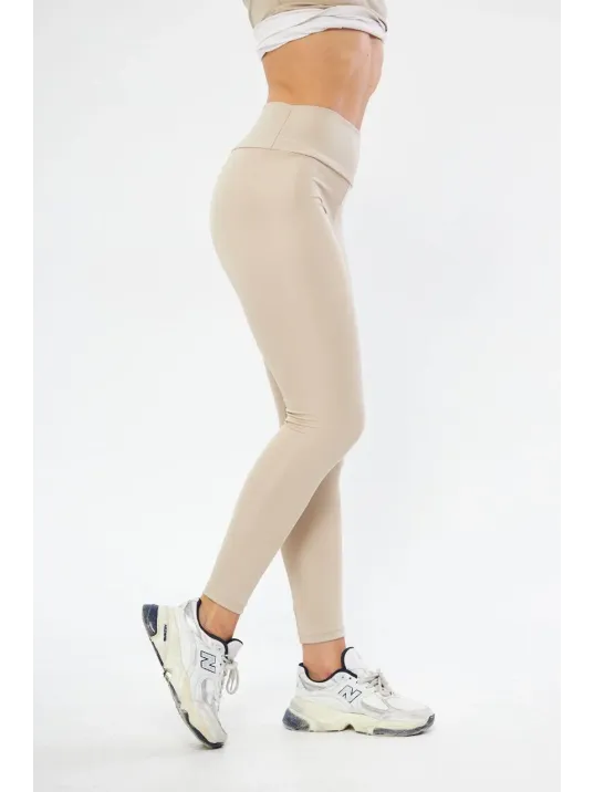 Kışlık Yüksek Bel Toparlayicı ve Sıkılaştırıcı Likralı Şardonlu Tayt - Bej Kışlık Yüksek Bel Toparlayicı ve Sıkılaştırıcı Likralı Şardonlu Tayt - Bej