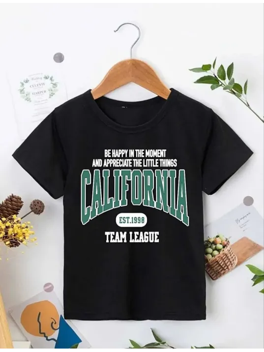 Erkek Çocuk Baskılı T-Shirt - Siyah Erkek Çocuk Baskılı T-Shirt - Siyah