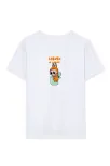 Kız Labubu Çocuk Baskılı T-shirt - Beyaz
