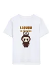 Kız Labubu Çocuk Baskılı T-shirt - Beyaz