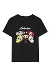 Kız Labubu Çocuk Baskılı T-shirt - Siyah