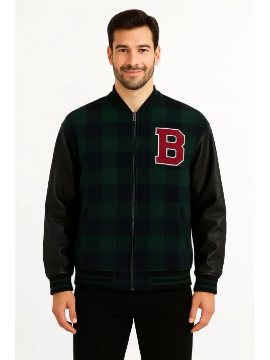 Erkek Kolej Ceket – Kareli Oduncu Kumaş, Kolları Suni Deri, Fermuarlı, İçi Kapitone Astarlı, Nakışlı Oversize Bahar & Kış Stil - Haki Erkek Kolej Ceket – Kareli Oduncu Kumaş, Kolları Suni Deri, Fermuarlı, İçi Kapitone Astarlı, Nakışlı Oversize Bahar & Kış Stil - Haki