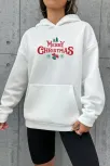 Merry Chrıstmas Sweatshirt & Hodie - Beyaz