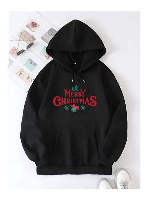Merry Chrıstmas Sweatshirt & Hodie - Siyah