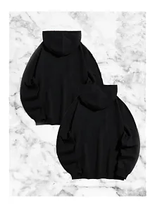 Örümcek Baskılı Sevgili Çift Kombini Kapüşonlu Sweatshirt & Hodie - Siyah