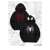 Örümcek Baskılı Sevgili Çift Kombini Kapüşonlu Sweatshirt & Hodie - Siyah Örümcek Baskılı Sevgili Çift Kombini Kapüşonlu Sweatshirt & Hodie - Siyah