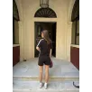 Osy Modal yumuşak dokulu Kumaş Kadın Parçalı Bisiklet Yaka T-shirt Mini Şortlu Etek İkili Takım - Siyah Osy Modal yumuşak dokulu Kumaş Kadın Parçalı Bisiklet Yaka T-shirt Mini Şortlu Etek İkili Takım - Siyah