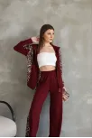 Osy Modal Yumuşak Dokulu Kumaş Kapüşonlu Leopar Desenli Fermuarlı Takım - Bordo Osy Modal Yumuşak Dokulu Kumaş Kapüşonlu Leopar Desenli Fermuarlı Takım - Bordo