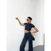 Osy Modal Yumuşak Dokulu Kumaş Kısa Kollu Crop Alt ispanyol Paça Pantalon ikili Takım - Füme Osy Modal Yumuşak Dokulu Kumaş Kısa Kollu Crop Alt ispanyol Paça Pantalon ikili Takım - Füme