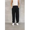 Osy Modal Yumuşak Dokulu Kumaş Şalvar Pantalon - Siyah Osy Modal Yumuşak Dokulu Kumaş Şalvar Pantalon - Siyah