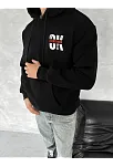 Oversize Üç İplik Kapüşonlu Sweatshirt - Siyah