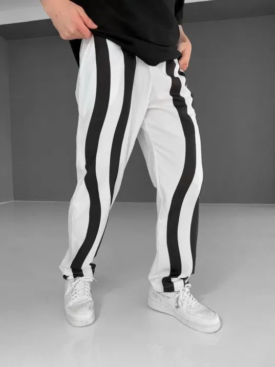 Paraşüt Kumaş Eşofman - Beyaz Paraşüt Kumaş Eşofman - Beyaz