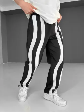 Paraşüt Kumaş Eşofman - Siyah Paraşüt Kumaş Eşofman - Siyah