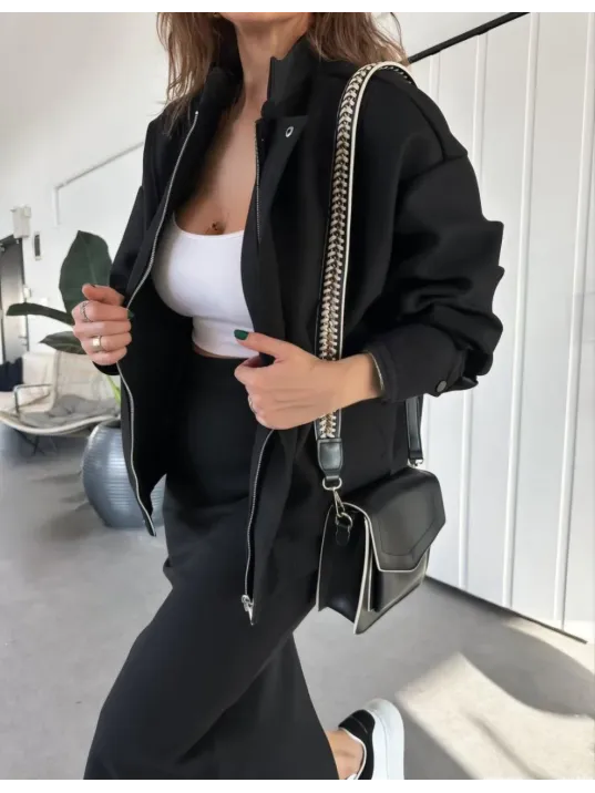 RYSE Kadın Mevsim Kaşe Fermuarlı Ceket Etek Takım Kaşmir Ceket Etekli  İkili Takım Kaşe Bomber Ceket-Etek Takım RYSE Kadın Mevsim Kaşe Fermuarlı Ceket Etek Takım Kaşmir Ceket Etekli  İkili Takım Kaşe Bomber Ceket-Etek Takım