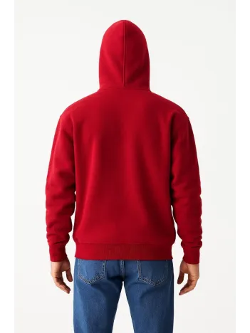 Samuray Ninja Çift Kapşonlu ZIP Fermuarlı Kanguru Çepli Tam Fermuarlı Hoodie Swetshirt - Kırmızı Samuray Ninja Çift Kapşonlu ZIP Fermuarlı Kanguru Çepli Tam Fermuarlı Hoodie Swetshirt - Kırmızı